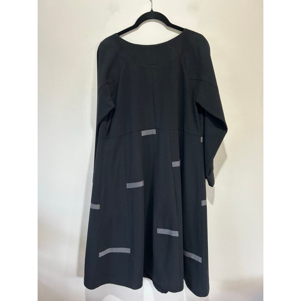 Bitte Kai Rand black dress womens XL modern chic pockets 3/4 sleeve - Picture 5 of 8